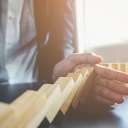 businessman using risk management concept