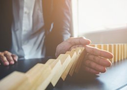 businessman using risk management concept