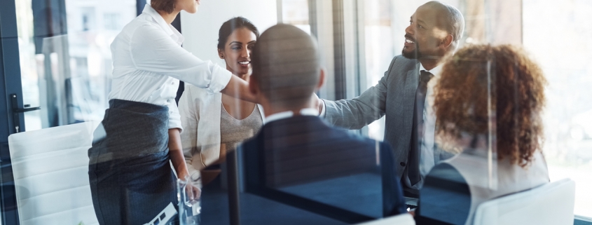 meeting between background check provider and business