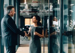 Female interviewee passed employment verification to proceed to second round interview