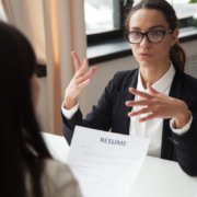 After background screening process, interview is underway