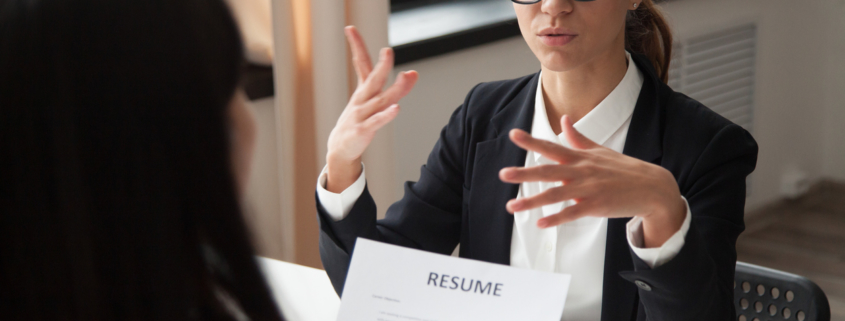 After background screening process, interview is underway