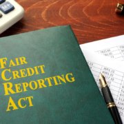 FCRA Fair Credit Reporting Act on a table.