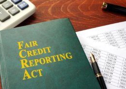 FCRA Fair Credit Reporting Act on a table.