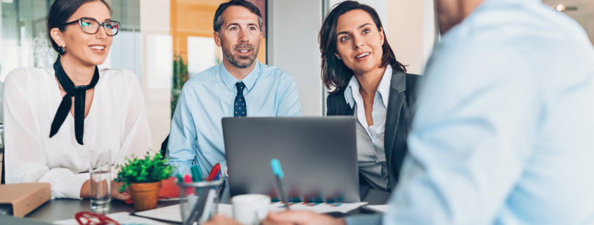 interview in office discussing credit report