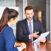 job candidate in an interview
