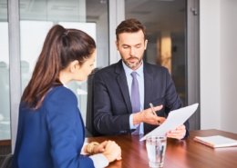 job candidate in an interview