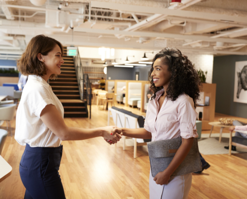 interviewing an applicant