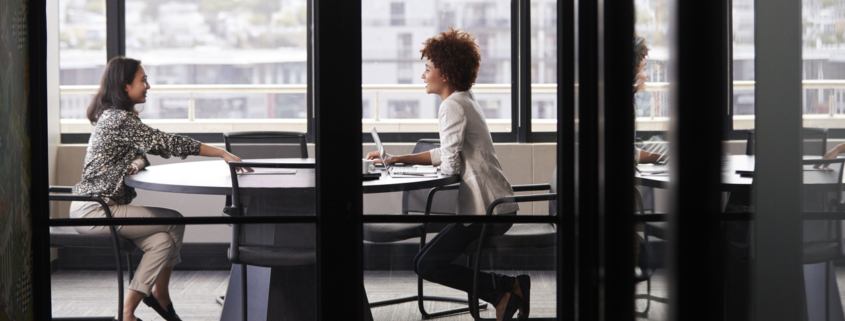meeting for a job interview after the background check provider delivered acceptable results